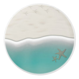 ビーチ魚の砂浜の海水 セラミックノブ