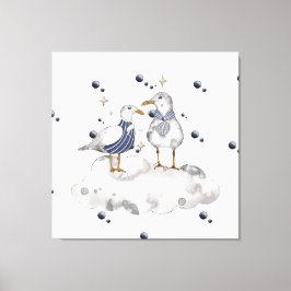 ビーチ鳥 キャンバスプリント