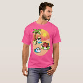 ビーチ鳥 Tシャツ (正面フル)