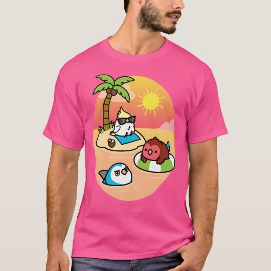 ビーチ鳥 Tシャツ (正面)