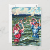 ビーチ004の挨拶状の日 ポストカード (正面/裏面)