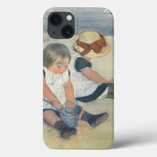 ビーチ1884年で遊んでいる子供 Case-Mate iPhoneケース (裏面)