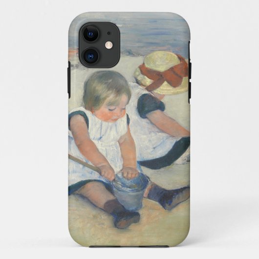 ビーチ1884年で遊んでいる子供 Case-Mate iPhoneケース (裏面)