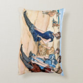 ビーチ1900年のギブソン・ガール アクセントクッション (裏面(縦))