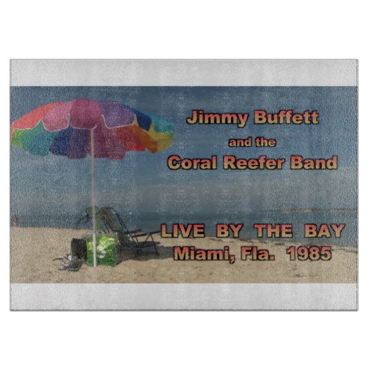 ビーチ23ガラス切削板 カッティングボード (正面)