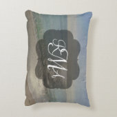 ビーチ3文字モノグラムイニシャル海 アクセントクッション (裏面(縦))