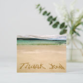 ビーチ「ありがとう」ノートHoneymoonでポストカード送信! ポストカード (スタンド正面)