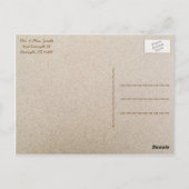 ビーチ「ありがとう」ノートHoneymoonでポストカード送信! ポストカード (裏面)