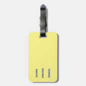 「ビーチ、こ来これ!」 /ビーチシーン ラゲッジタグ (裏面縦)