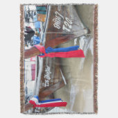 ビーチ|のファイのファイの島、タイのボート スローブランケット (正面縦)