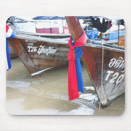 ビーチ|のファイのファイの島、タイのボート マウスパッド (正面)