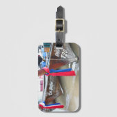 ビーチ|のファイのファイの島、タイのボート ラゲッジタグ (正面縦)