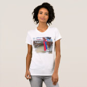 ビーチ|のファイのファイの島、タイのボート Tシャツ (正面フル)
