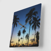 ビーチ&アコースタルビレッジ | Praia Do Forte スクエア壁時計 (傾斜)