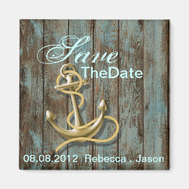 ビーチ アンカー 海事 結婚式 Save the Date マグネット