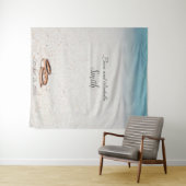 ビーチ ウェディング シャワー 背景 タペストリー (インサイチュ(横))