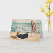 ビーチ | エドゥアルマネ カード (黄色い花)