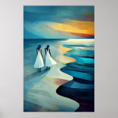 ビーチ・オブ・スコーゲン – キュビストインスパイアバイ・セベリン ポスター (正面)