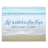 ビーチ・オブ・ハワイ，カリフォルニア「ライフ・イン・ビーチサンダル」 カレンダー (カバー)