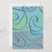 ビーチ オーシャン バー バット ミツバ祭 招待状返信カード 招待状 (裏面)