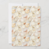 ビーチ オーシャン ブライダルシャワー 招待状 (裏面)