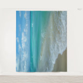 ビーチ オーシャン 風景 壁掛け 背景 タペストリー (正面)