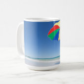 ビーチ|オーストラリアの傘 コーヒーマグカップ (正面左)