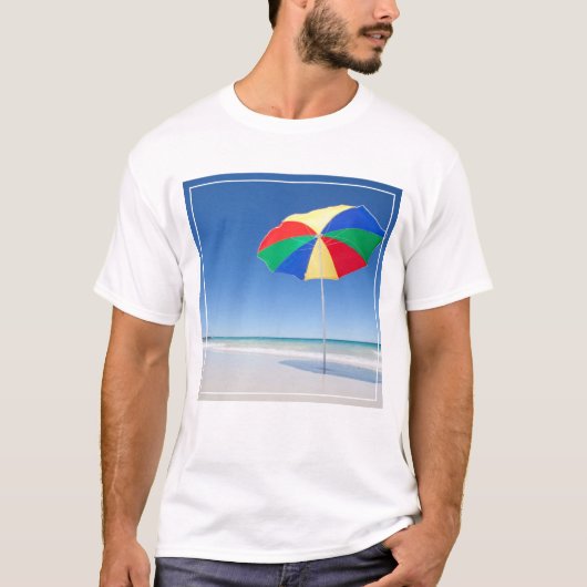 ビーチ|オーストラリアの傘 Tシャツ (正面)