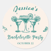 ビーチ&カクテル独身最後の夜 ラウンドシール (正面)