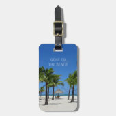 ビーチ(カスタマイズ可能)荷物タグに移動 ラゲッジタグ (正面縦)