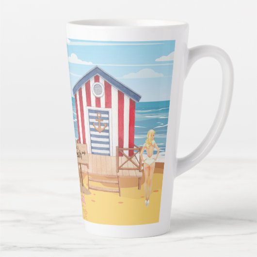 ビーチ カフェラテマグ (右)