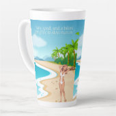 ビーチ カフェラテマグ (左アングル)