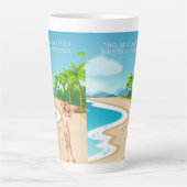 ビーチ カフェラテマグ (正面)