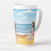 ビーチ カフェラテマグ (右アングル)