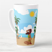 ビーチ カフェラテマグ (左アングル)