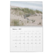 ビーチ カレンダー (2月 2027)