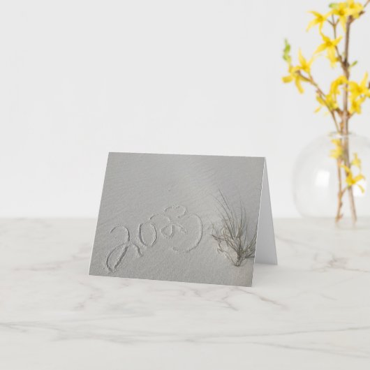 ビーチ カード (黄色い花)