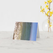 ビーチ カード (黄色い花)