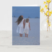 ビーチ カード (黄色い花)