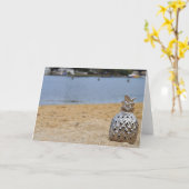 ビーチ カード (黄色い花)