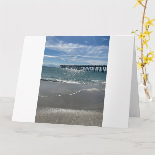 ビーチ カード (黄色い花)