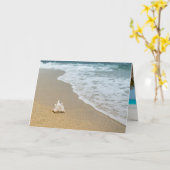 ビーチ カード (黄色い花)