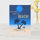 ビーチ!カード カード (黄色い花)