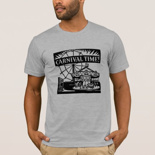 ビーチ"カーニバル時間" (町を記入して下さい) Tシャツ (正面)