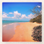 ビーチ ガラスコースター (正面)