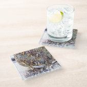 ビーチ ガラスコースター (アングル)