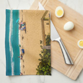 ビーチ キッチンタオル (四つ折り)