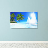 ビーチ キャンバスプリント (インサイチュ (ウッドフロア))