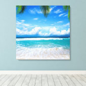 ビーチ キャンバスプリント (インサイチュ (ウッドフロア))