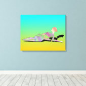 ビーチ キャンバスプリント (インサイチュ (ウッドフロア))